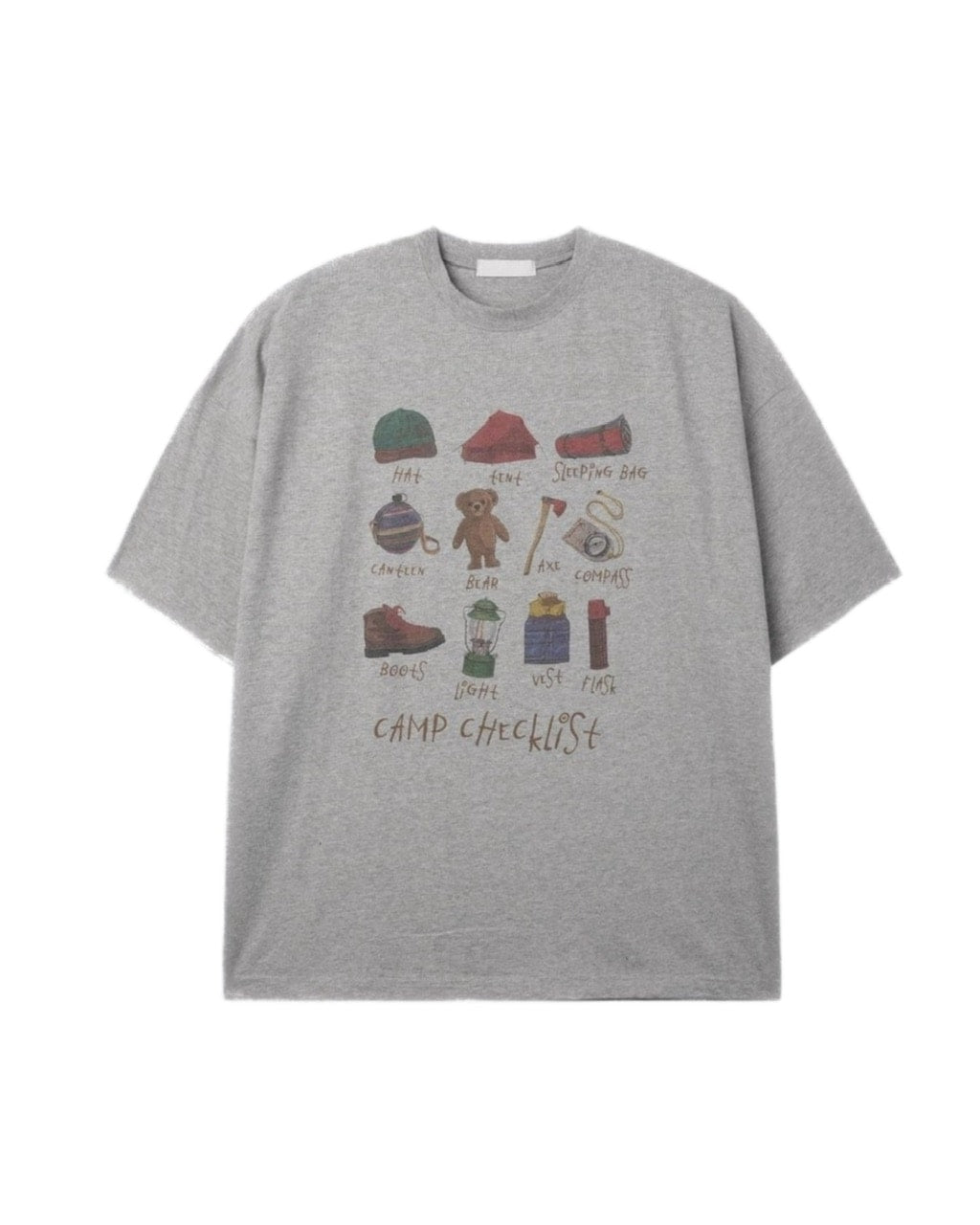 受注制【youll】camp check list tee (3color)