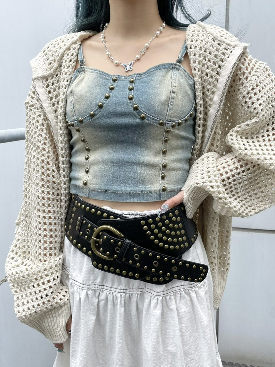 受注制【Never mind the XU】punching wide belt