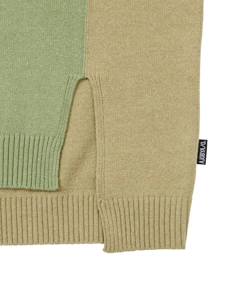 【AJOBYAJO】Tri Color Mixed Sweater
