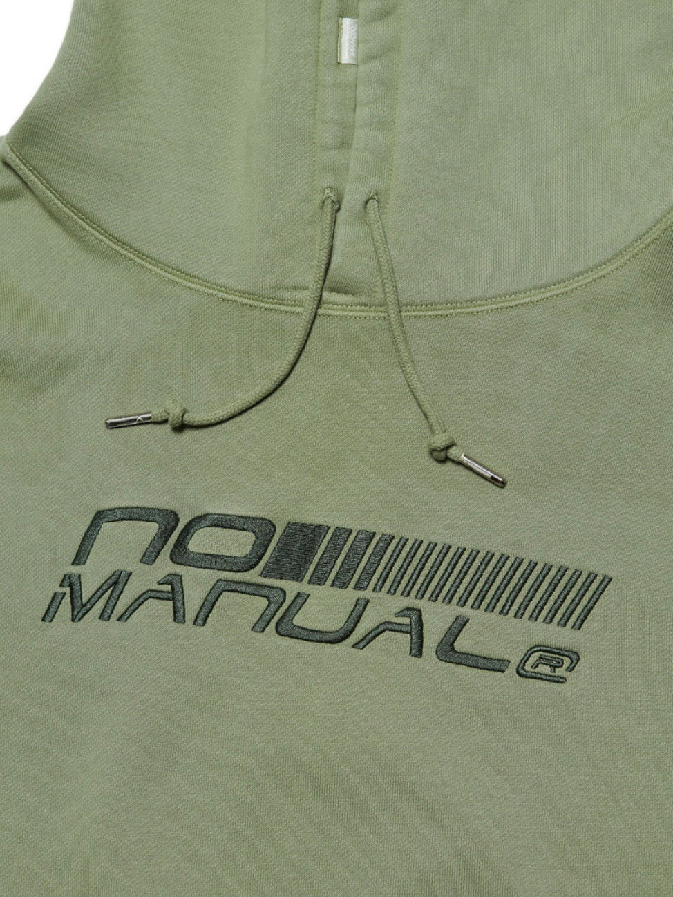 【NOMANUAL】OVERDYED SPEED LOGO HOODIE