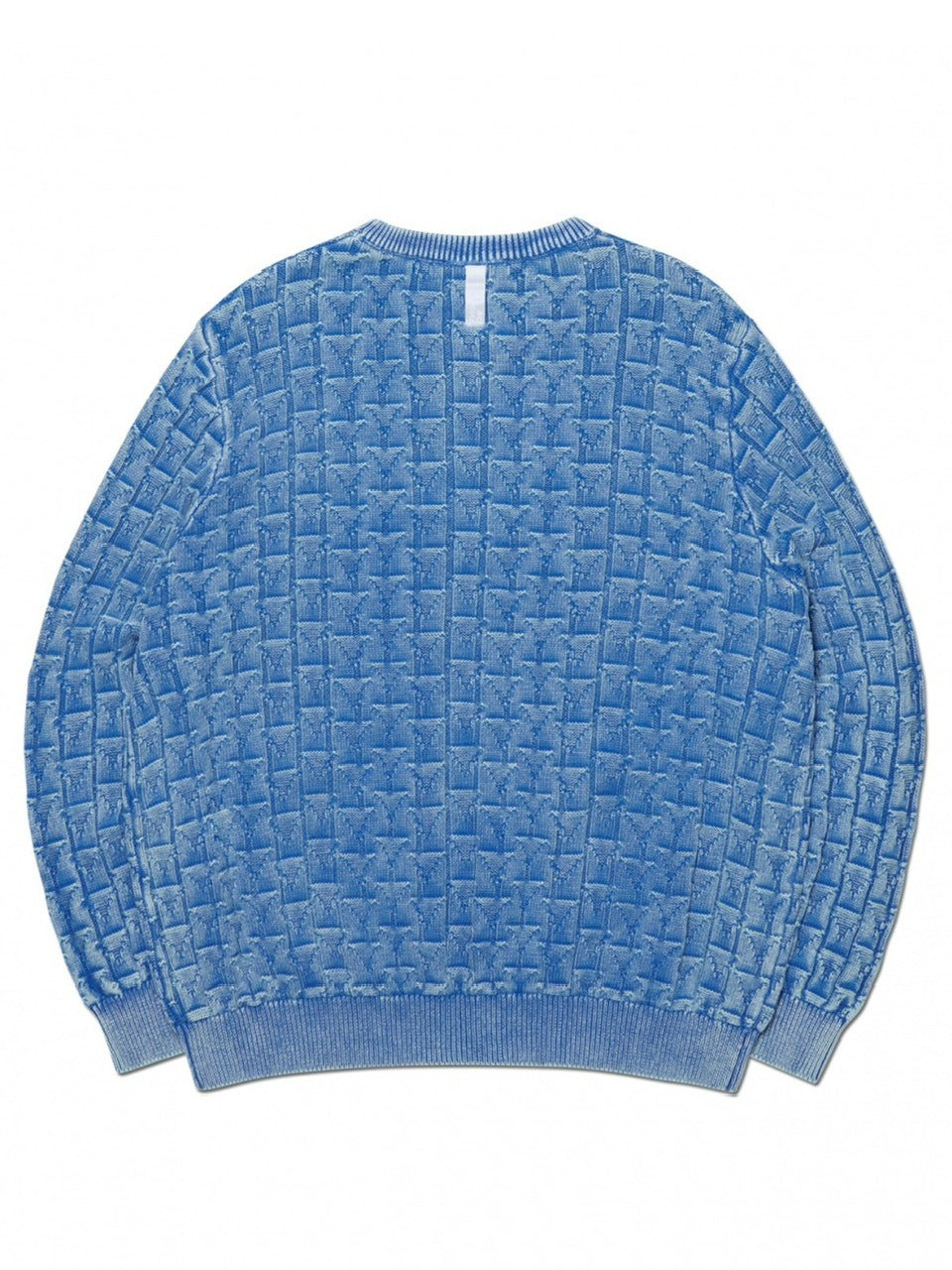 【NOMANUAL】SYMBOL JACQUARD KNIT / 【ノーマニュアル】シンボルジャガード長袖ニット