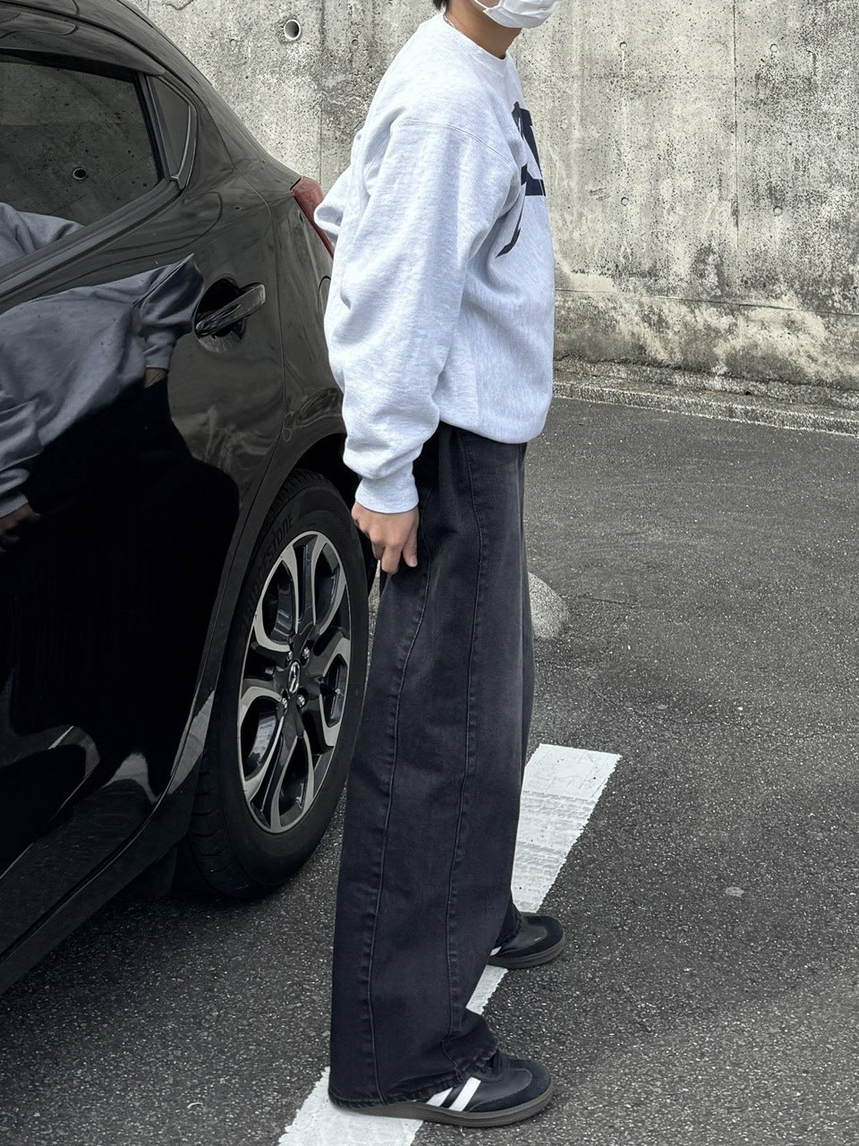 受注制【RENOL】denim wide pants (2color)