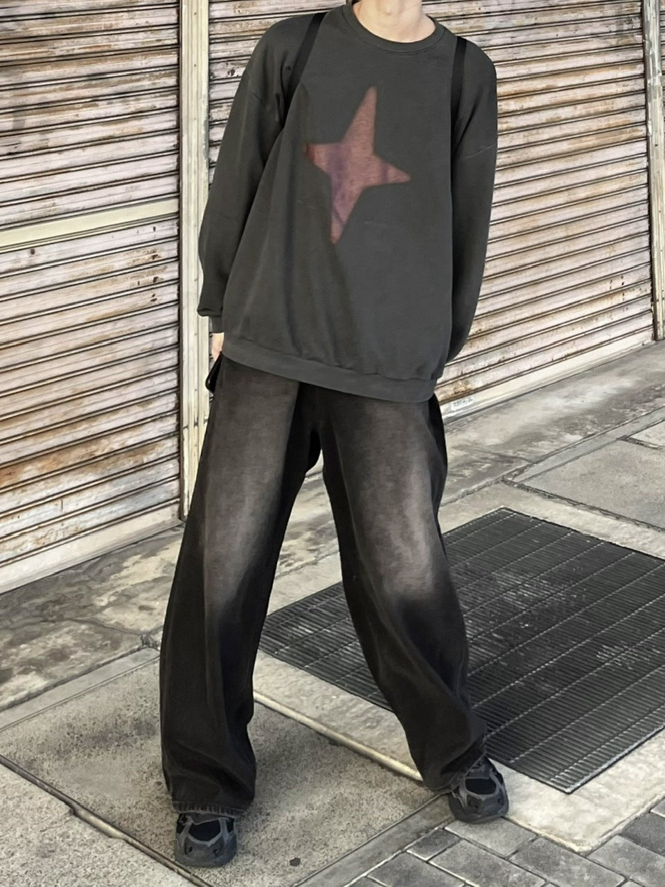 【youll】sparkle pigment sweat shirt (3color)