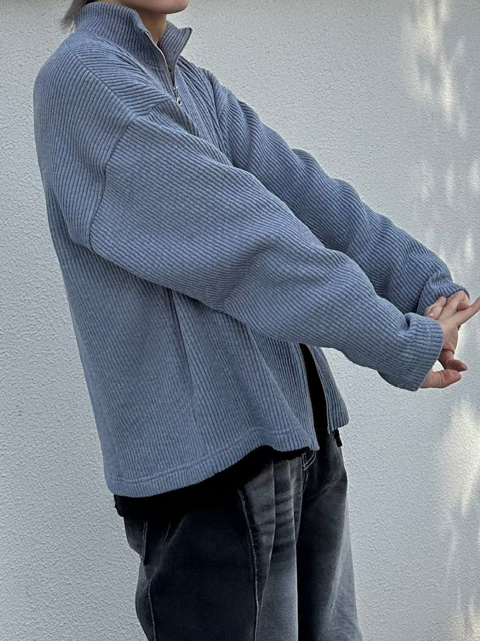 受注制【nmtc +】high neck knit cardigan (2color)