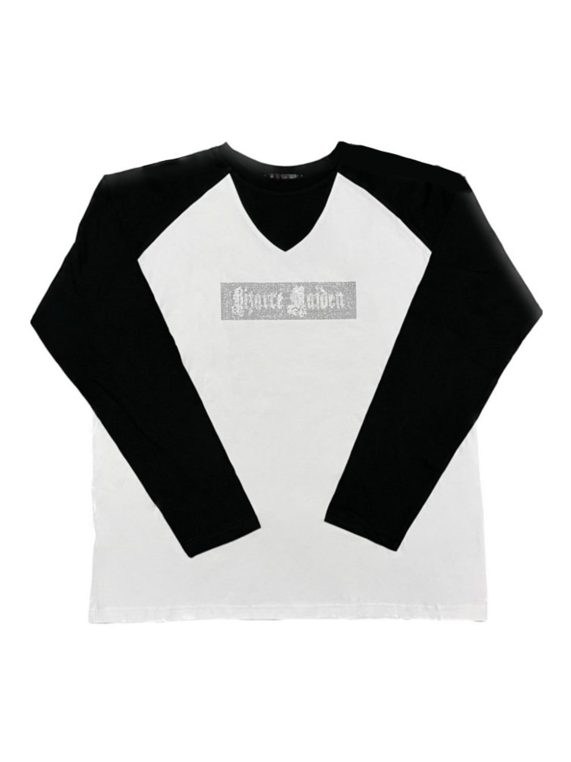 【Bizarre Maiden】rhinestone logo raglan tee (2color) / 【ビザールメイデン】ラインストーンロゴラグラン長袖Tシャツ