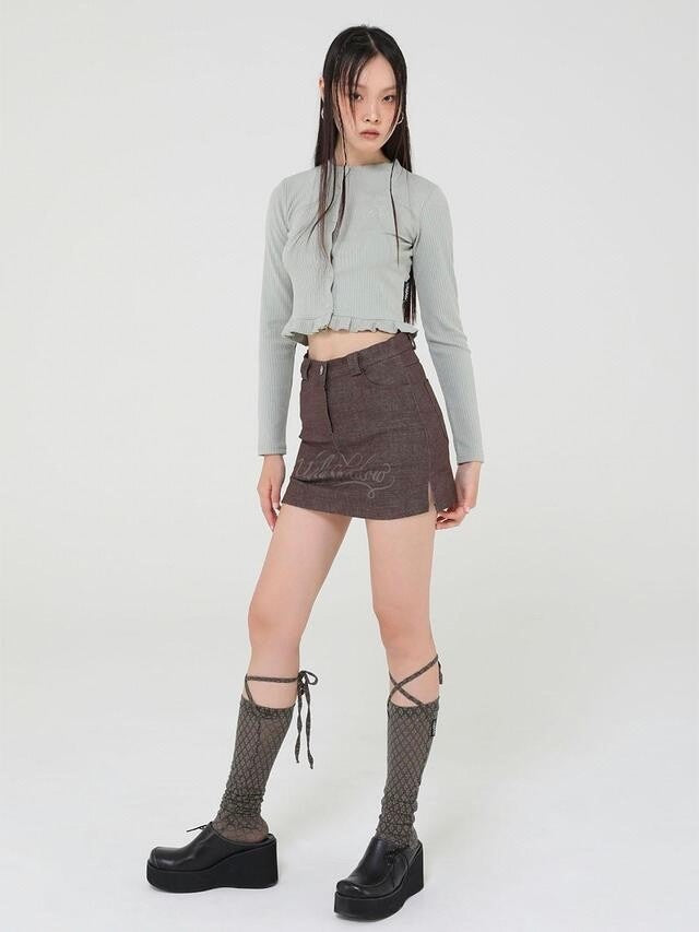 【Uglyshadow】CRYSTAL CARDIGAN / 【アグリーシャドウ】クリスタル長袖カーディガン