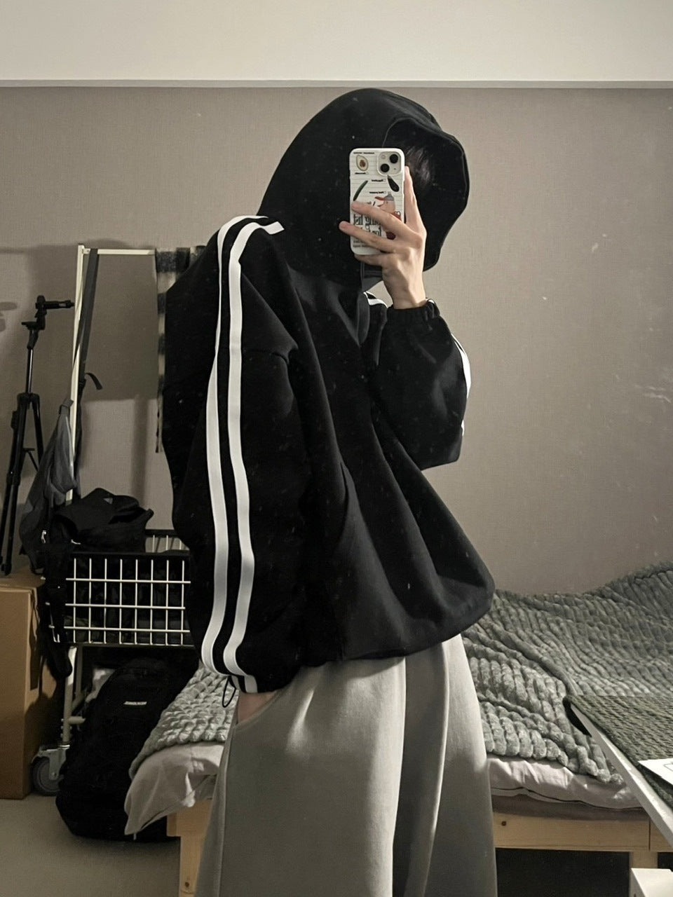 受注制【youll】line sweat hoodie