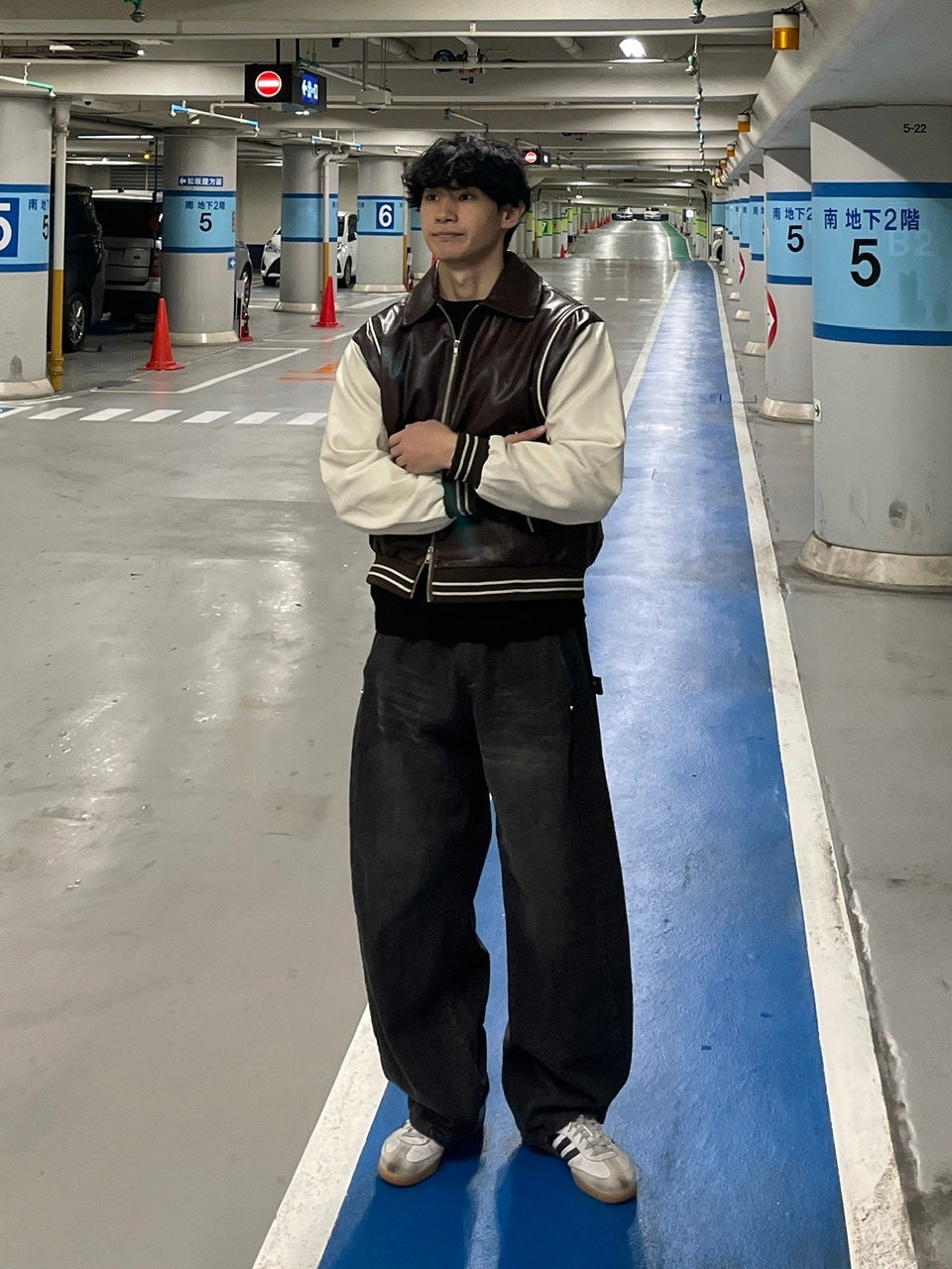 受注制【Chikashitsu +】leather piping jacket (2color)