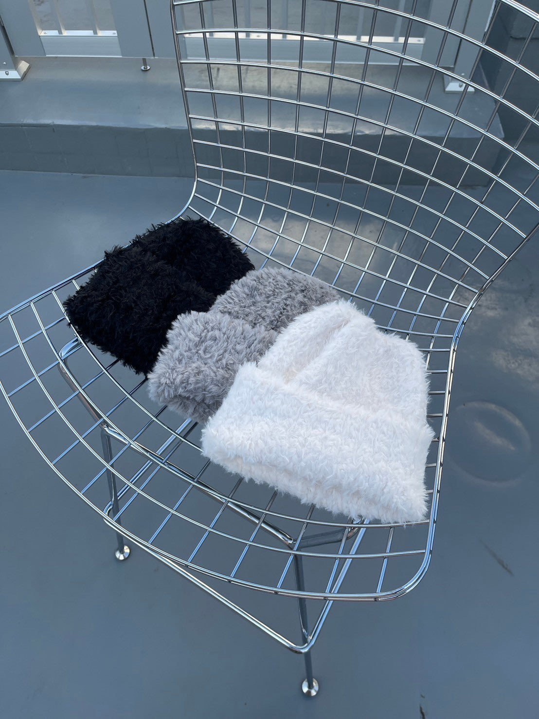 受注制【nmtc +】hairy beanie (3color)