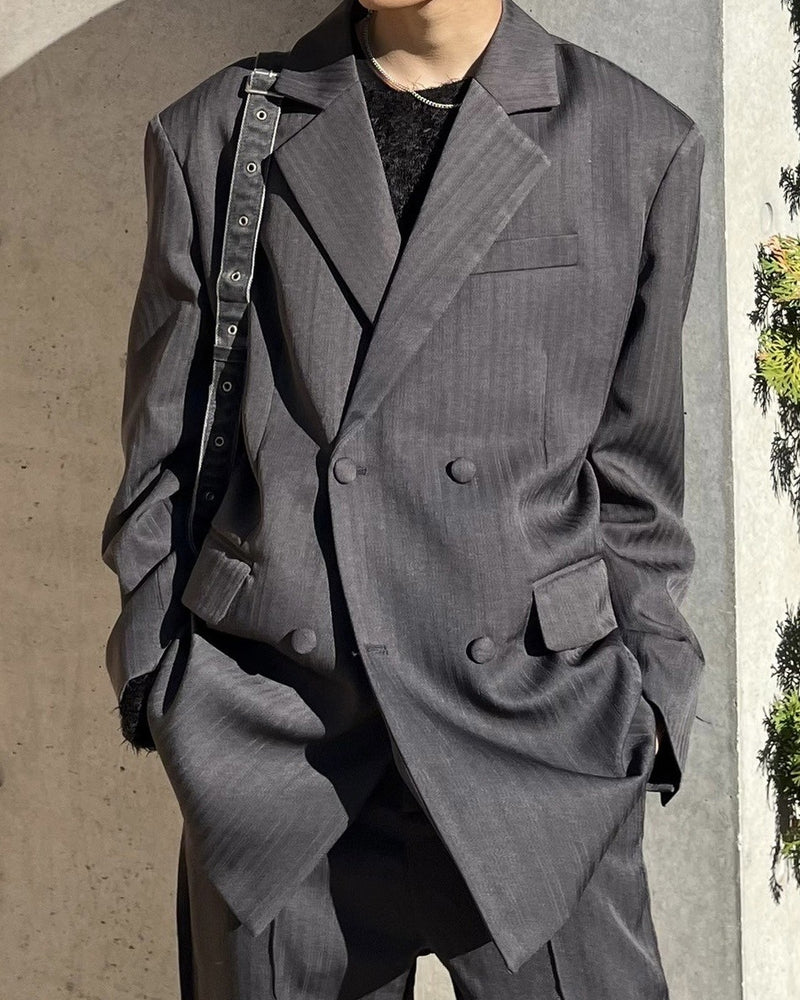 【Chikashitsu +】set up double jacket (2color)