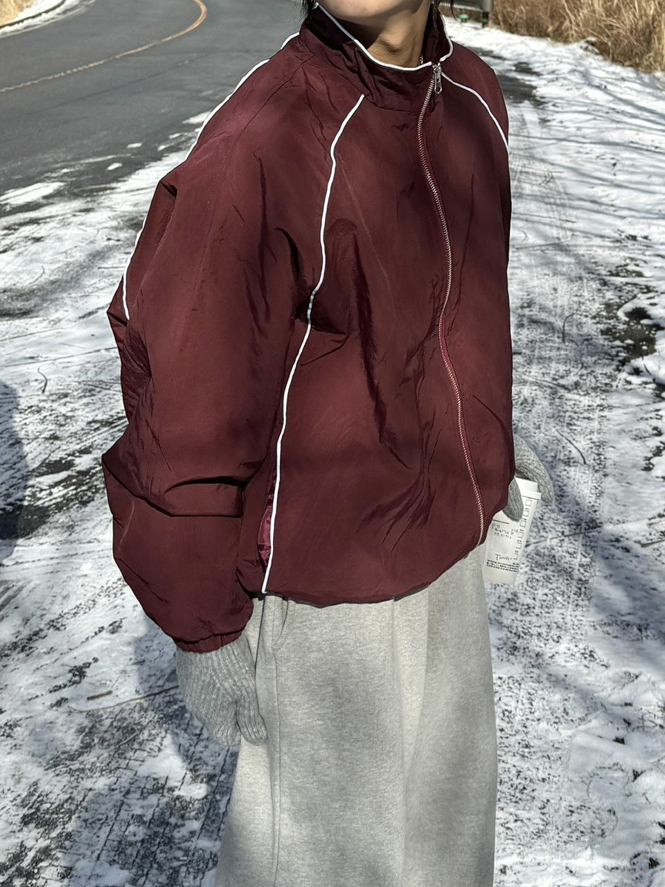 受注制【RENOL】piping nylon jacket (2color)