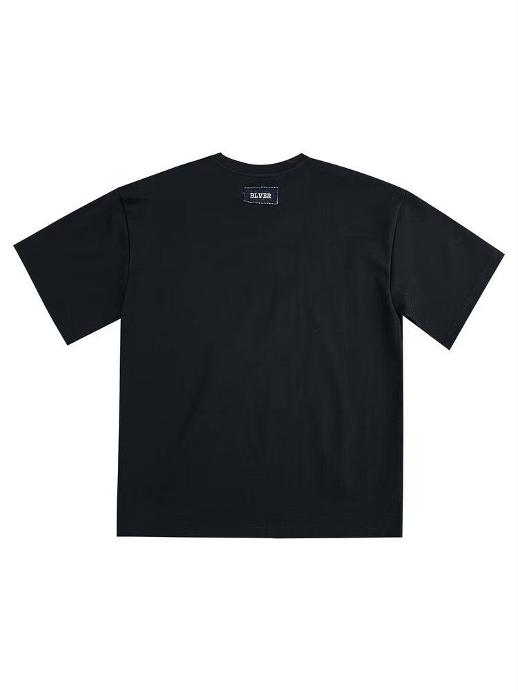 【BLR BLUER】Raw-edged Logo T-shirts