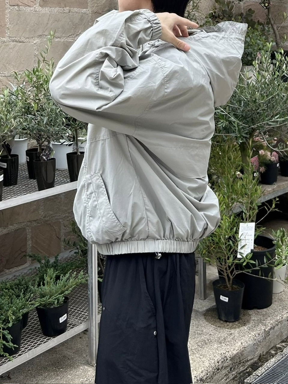 受注制【youll】nylon hooded blouson (2color)