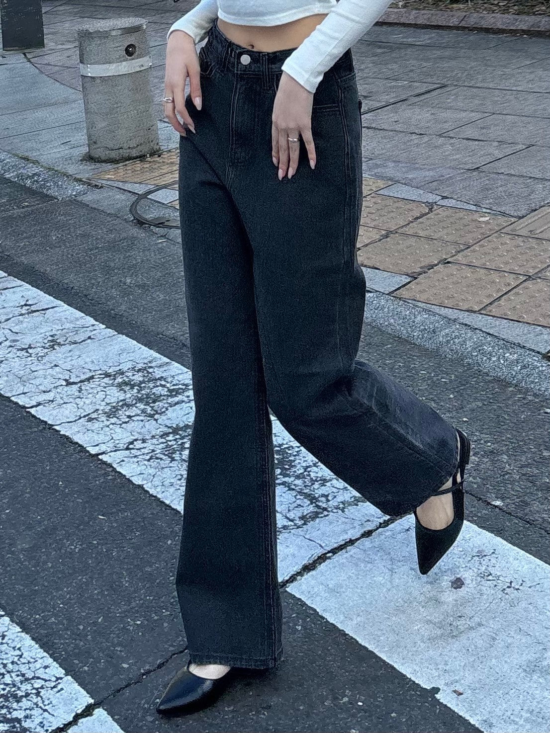 受注制【Chikashitsu + LADIES】pointed toe pumps (2color)