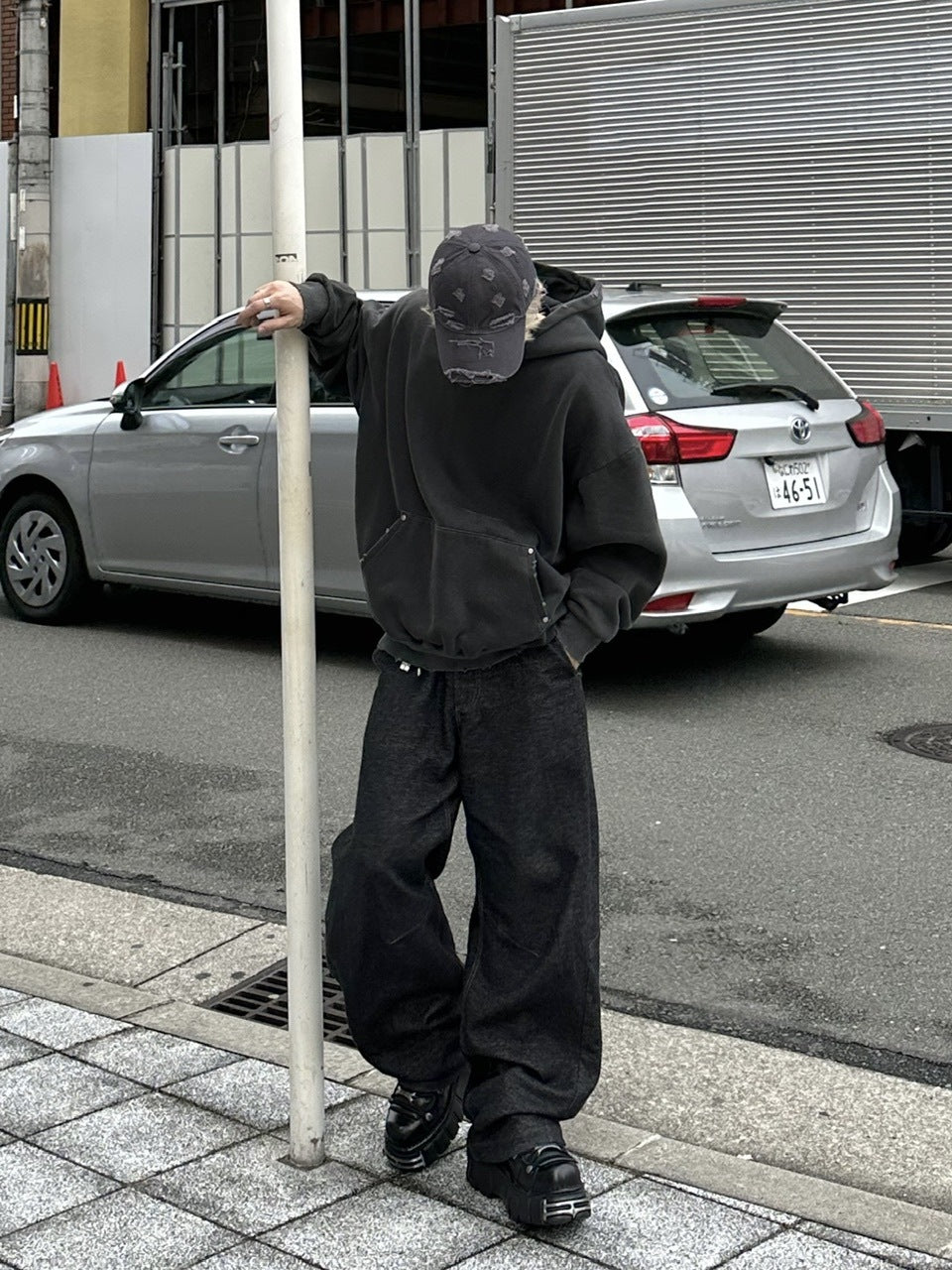 大阪店WEB限定受注制【Chikashitsu +】vintage damage cap (2color)