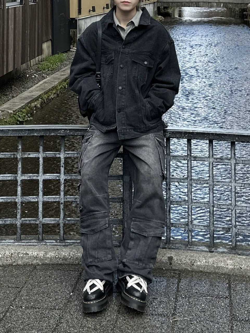 大阪店WEB限定受注制【Chikashitsu +】back design denim jacket