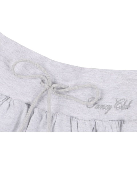 【FANCY CLUB】PUFF SWEAT CANCAN MINI SKIRT