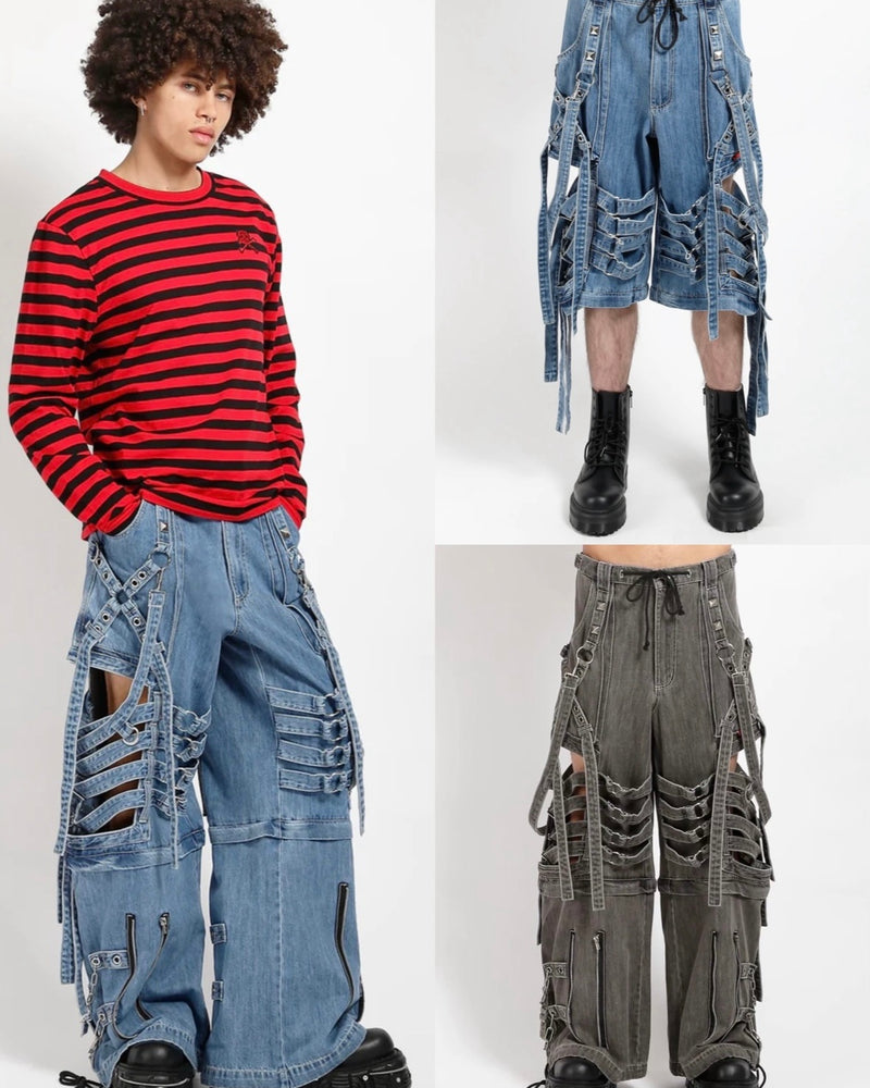 【TRIPP nyc】SUPER CUT OUT PANT[JM7130M] / 【トリップ エヌワイシー】カットアウトボンテージワイドパンツ