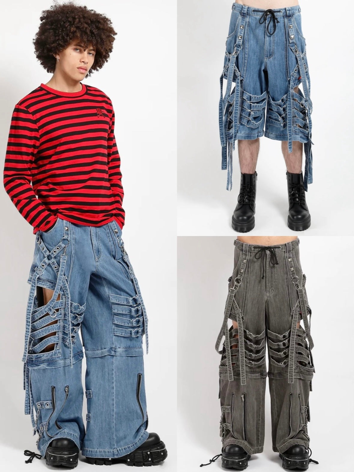 【TRIPP nyc】SUPER CUT OUT PANT[JM7130M] / 【トリップ エヌワイシー】カットアウトボンテージワイドパンツ