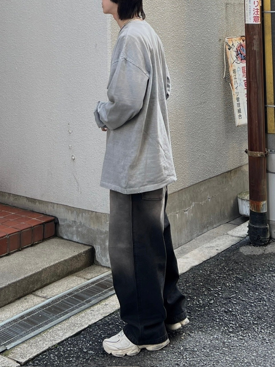 大阪店WEB限定受注制【Chikashitsu +】pigment long sleeve (2color)