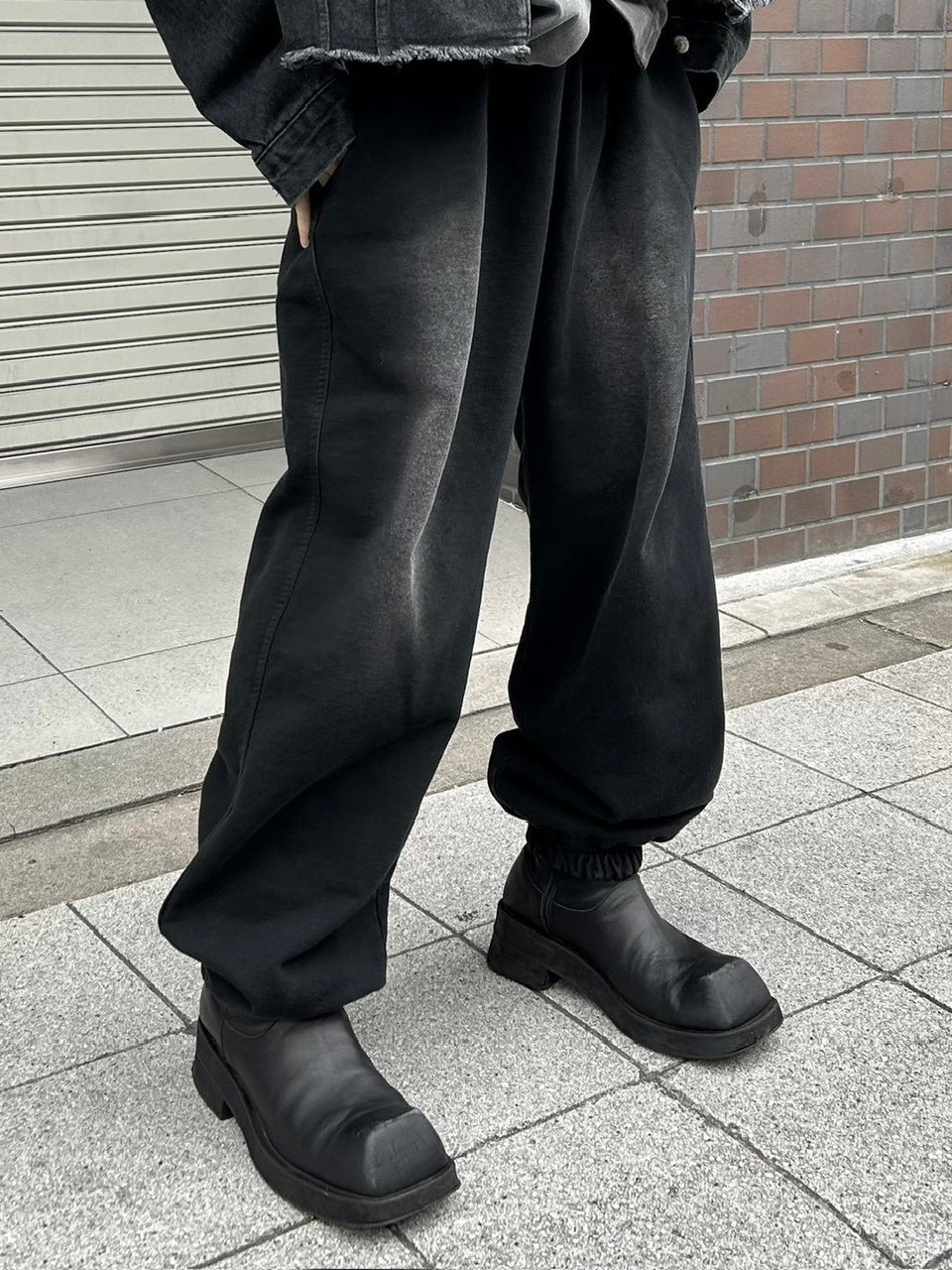 大阪店WEB限定受注制【Chikashitsu +】vintage wash sweat pants