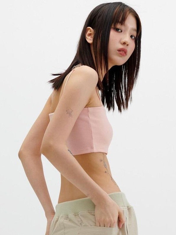 【runningHIGH】LOGO EMBROIDERY TUBE TOP