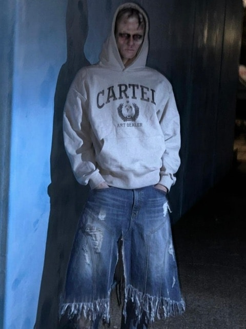 SUNDAY OFF CLUB】Cartel Shoulder Padded Heavy Terry Hoodie