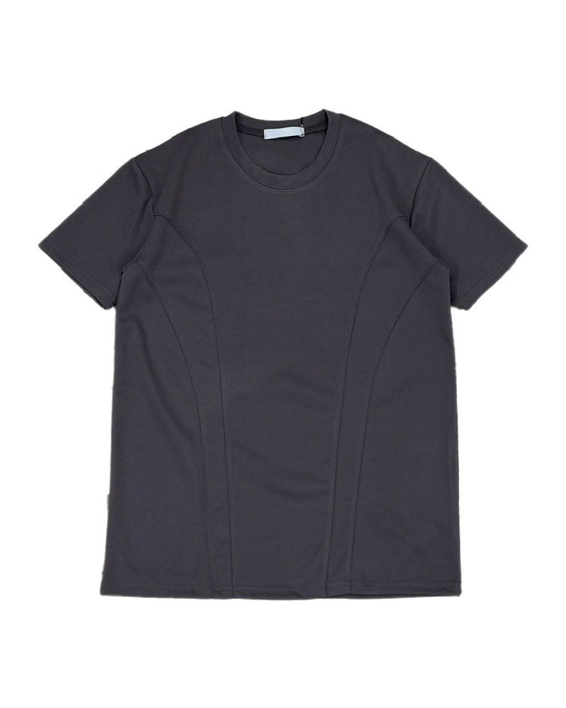受注制【Chikashitsu +】compact stitch rib t-shirt (3color) / 【チカシツプラス】コンパクトステッチリブ半袖Tシャツ