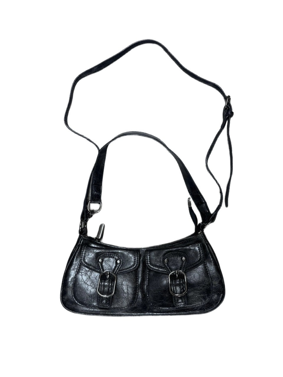 受注制【Never mind the XU】pocket leather belt bag (2color)