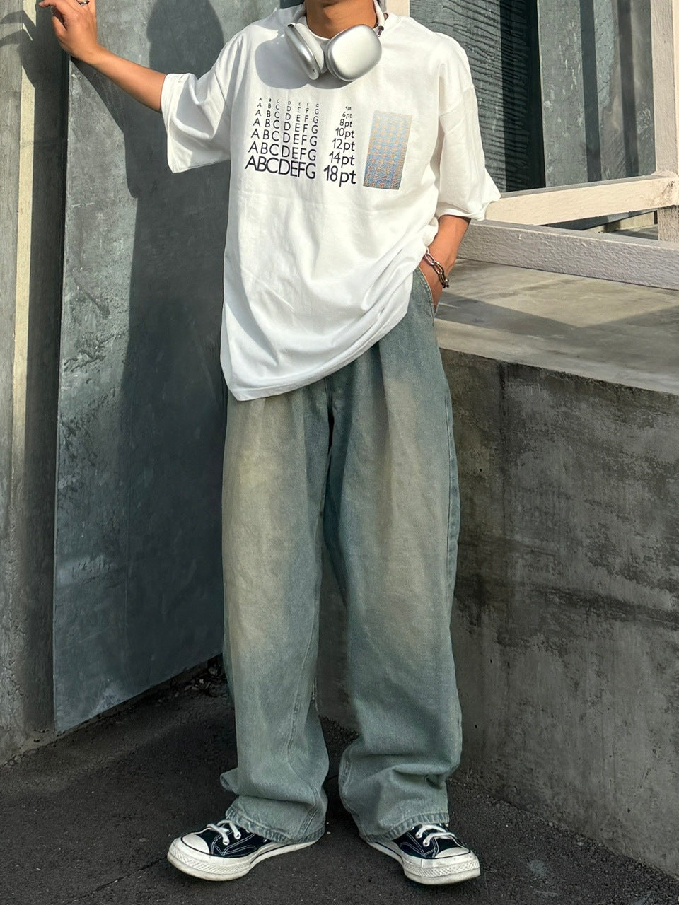受注制【RENOL】point size tee