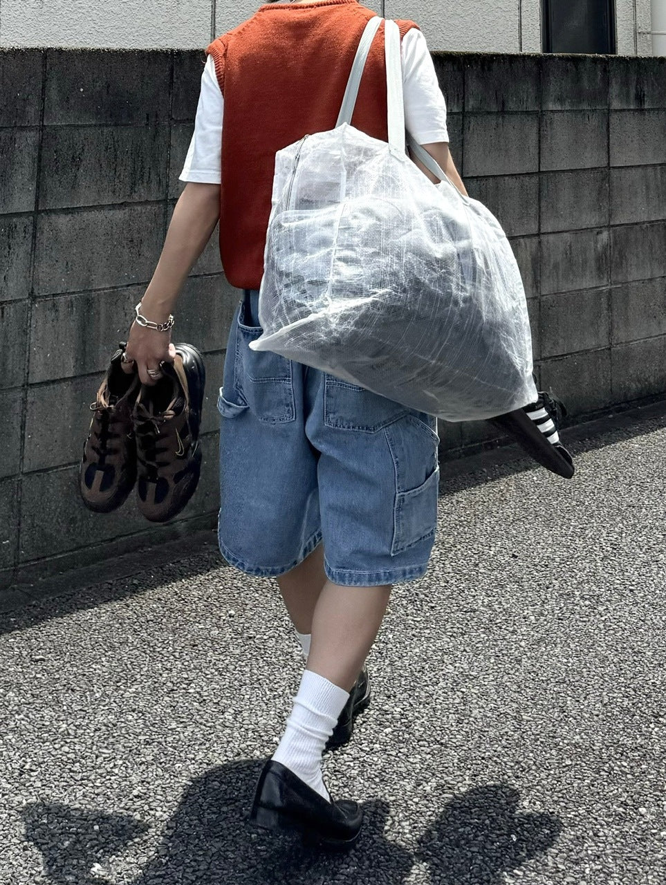 受注制【RENOL】painter denim half pants (2color)