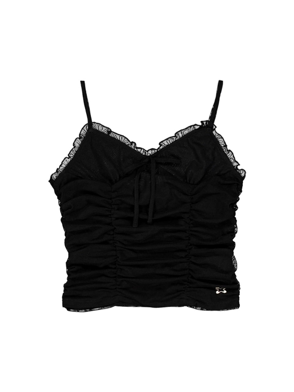 【SETUP‐EXE】MESH SHIRRING SLEEVELESS