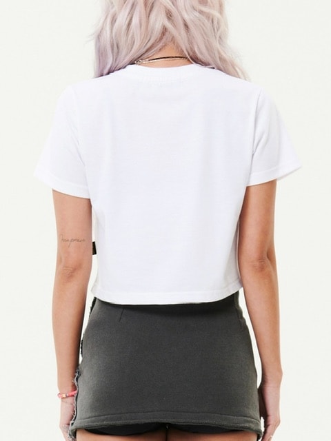 【HOLY NUMBER 7】Girl's hip-hop CROP T-SHIRTS / 【ホーリーナンバーセブン】ガールズヒップホップクロップ半袖Tシャツ