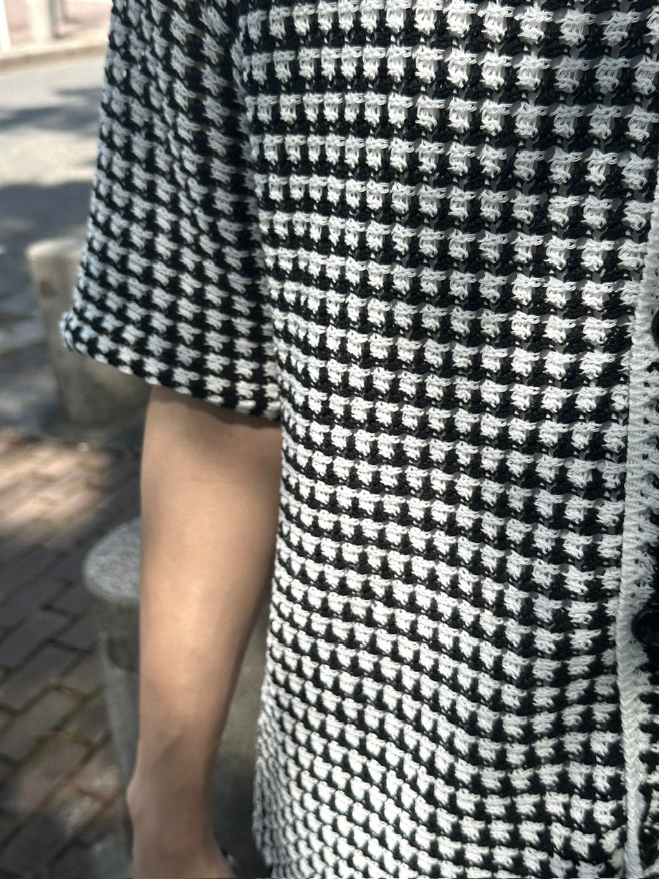 受注制【youll】check knit shirt