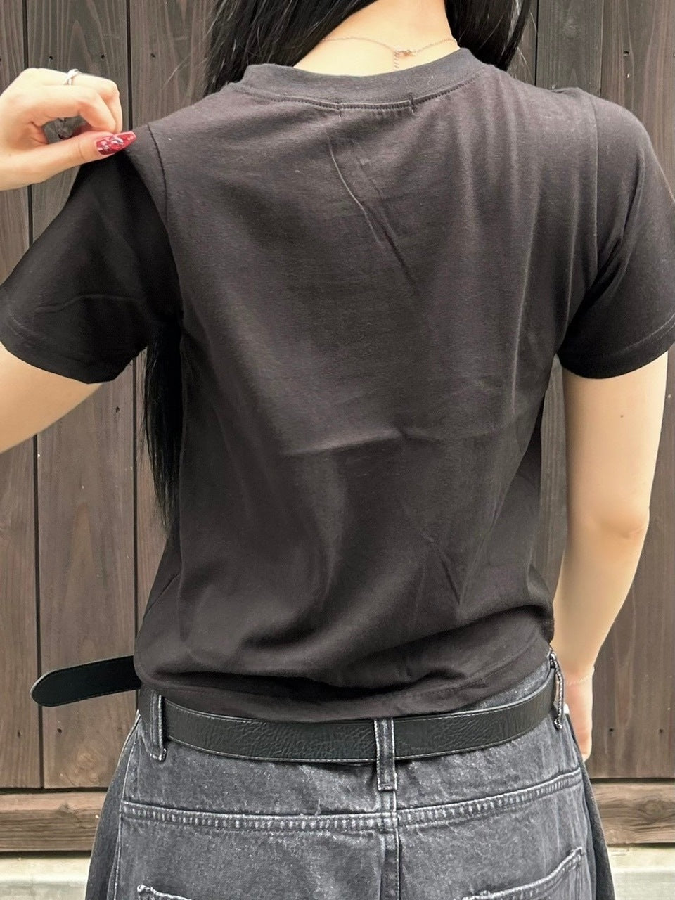 受注制【OaKS】twinkle cropped t-shirt (2color)