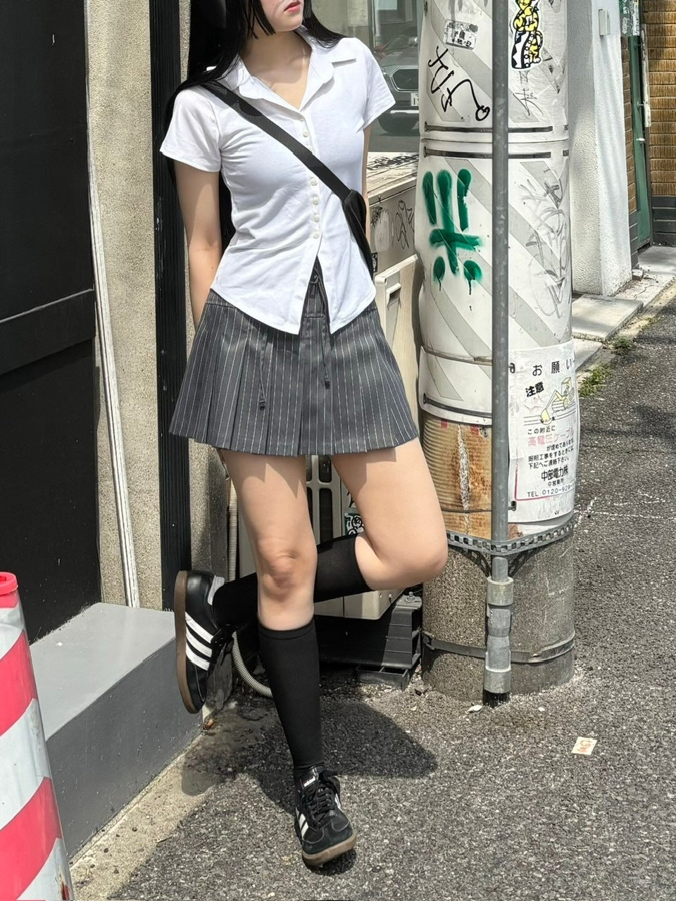 受注制【OaKS】slim collar short sleeve (4color)