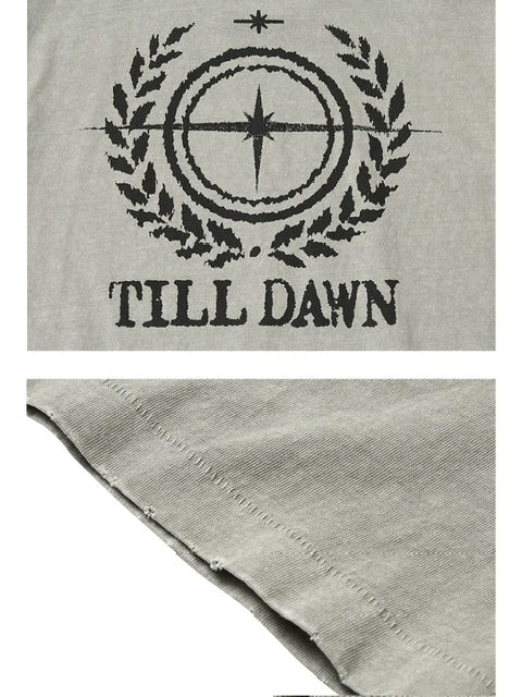 【TILLDAWN】CIRCLE PIGMENT 1/2 SLEEVE
