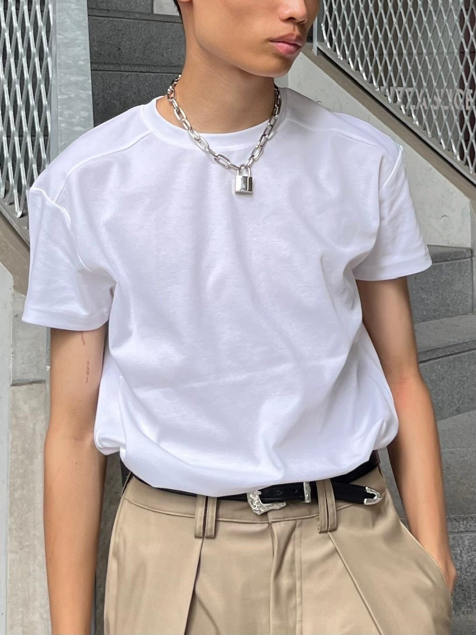受注制【Chikashitsu +】padlock chain necklace