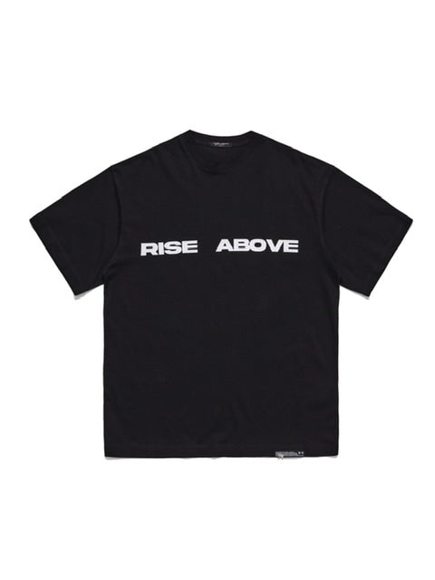 【F.V.V.O】"Rise Above" Wolf Print T-Shirt