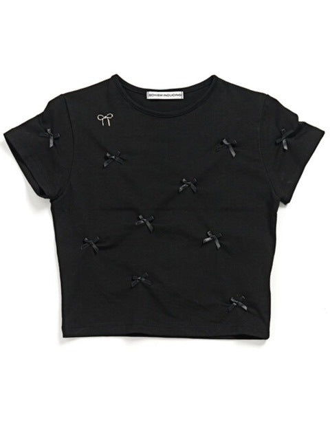 【SCHISM INDUCING】RIBBON CHARM T SHIRT