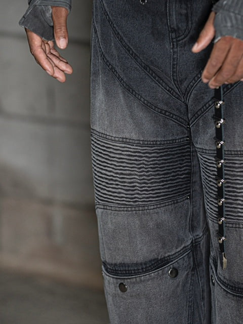 【DIG YOUR OWN GRAVE】WASHING BIKER PANTS