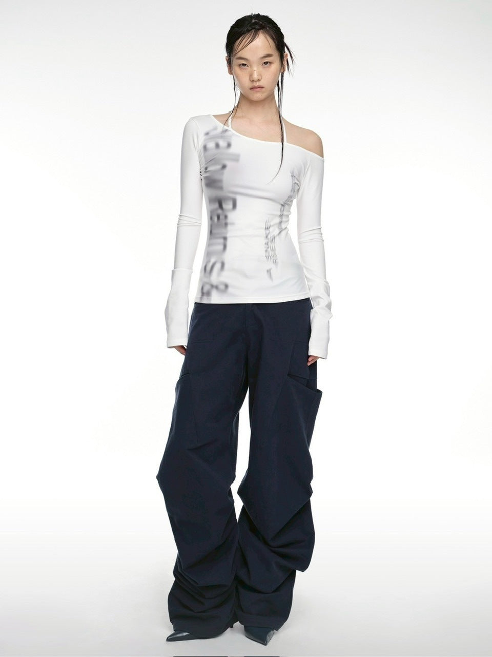 【NACHE】HALTER SLIM FIT LONG SLEEVE