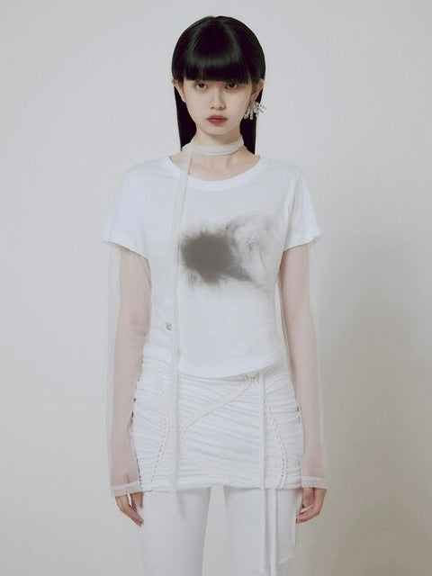 【FLAREUP】Sheer Vanish Scarf Long Sleeve