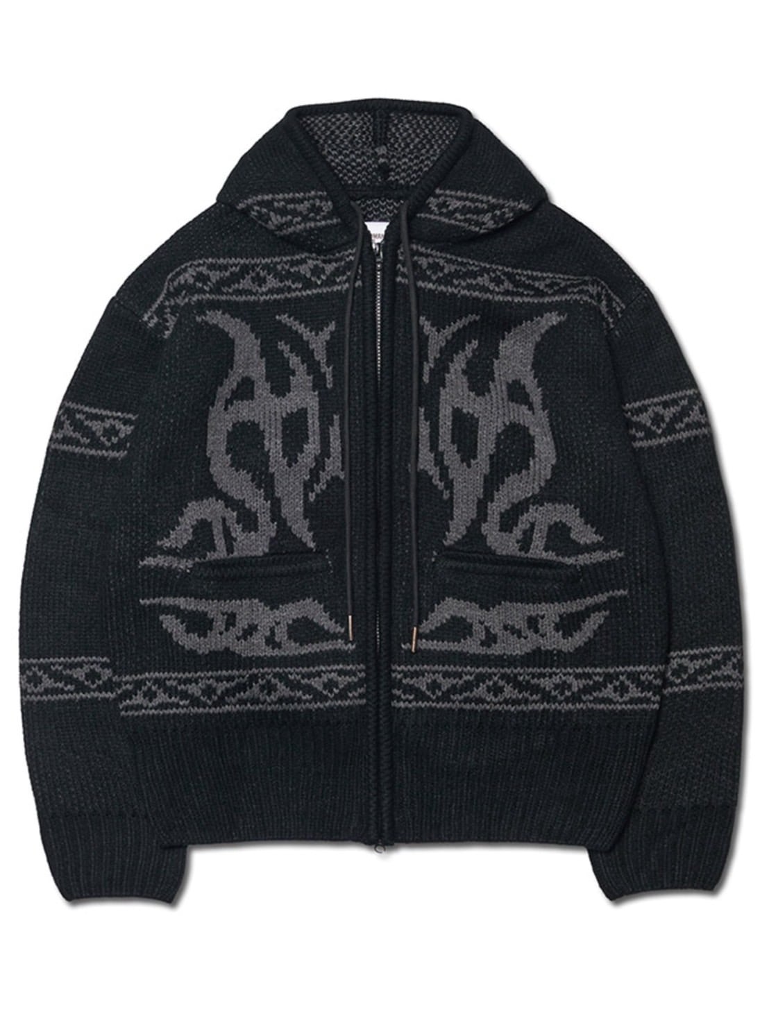 【NOMANUAL】COWICHAN HOODED ZIP-UP