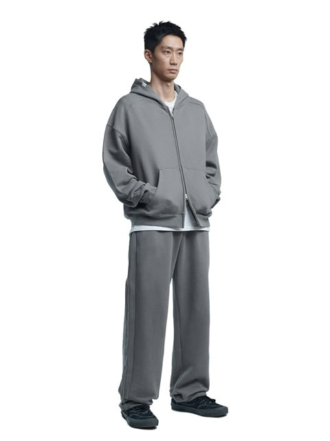 【NOMANUAL】M.L HOODED ZIP-UP / 【ノーマニュアル】ジップアップ長袖パーカー