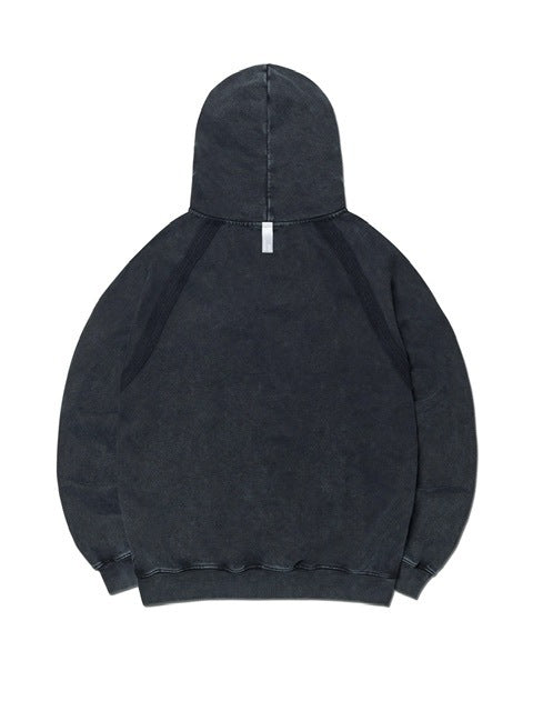 【NOMANUAL】R.S RAW EDGE HOODIE / 【ノーマニュアル】ローエッジ長袖パーカー