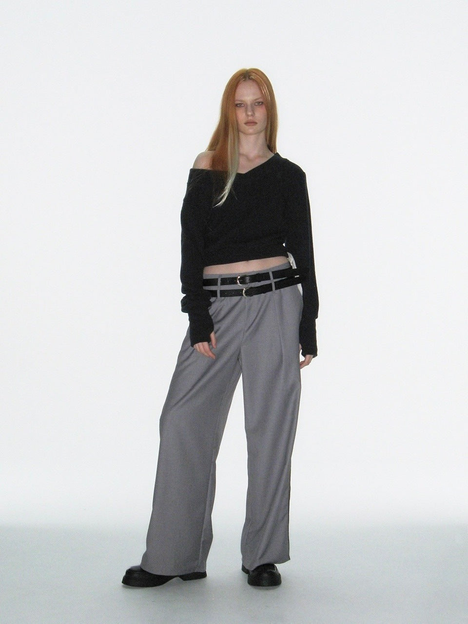 【CRANK】RIBBON WARMER V-NECK KNITWEAR