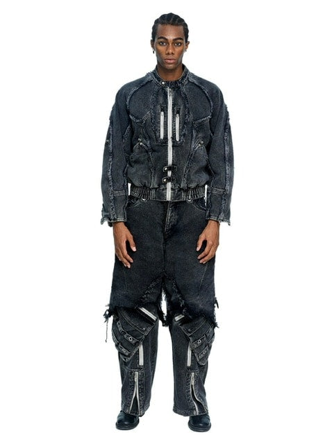 【The Boy Has No Patience】DISCIPLE BIKER DENIM JACKET