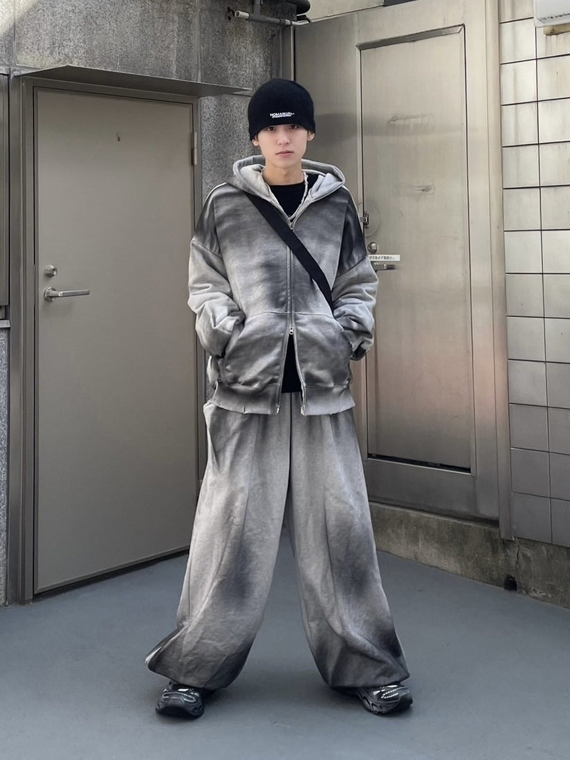 受注制【nmtc +】washing zip up hoodie (3color) / 【エヌエムティーシープラス】ウォッシングジップアップパーカー