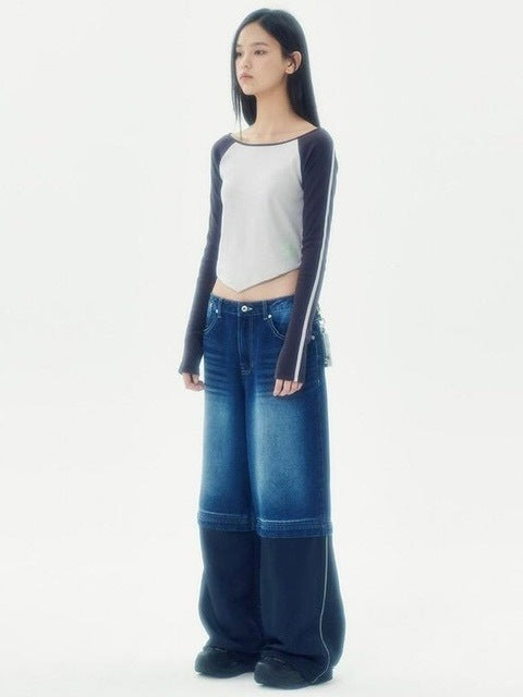 【runningHIGH】SPORTS SLIM RAGLAN TEE